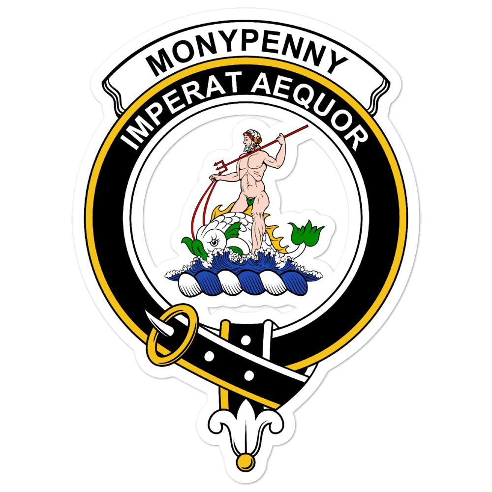 Monypenny Clan Crest Vinyl Sticker