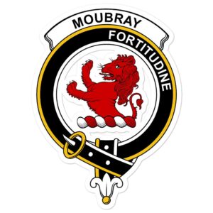 Moubray Clan Crest Vinyl Sticker