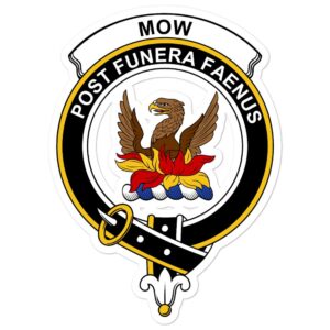 Mowat (of Inglistoun) Clan Crest Vinyl Sticker