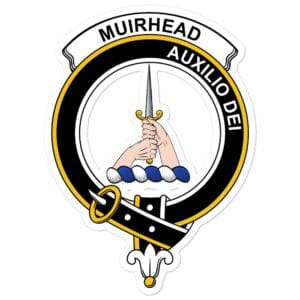 Muir Clan Crest Vinyl Sticker