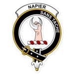Napier Clan Crest Vinyl Sticker