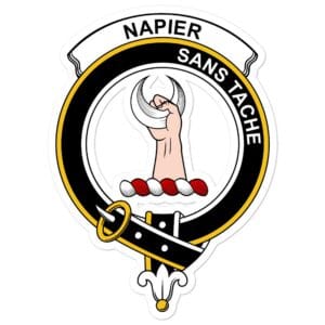Napier Clan Crest Vinyl Sticker
