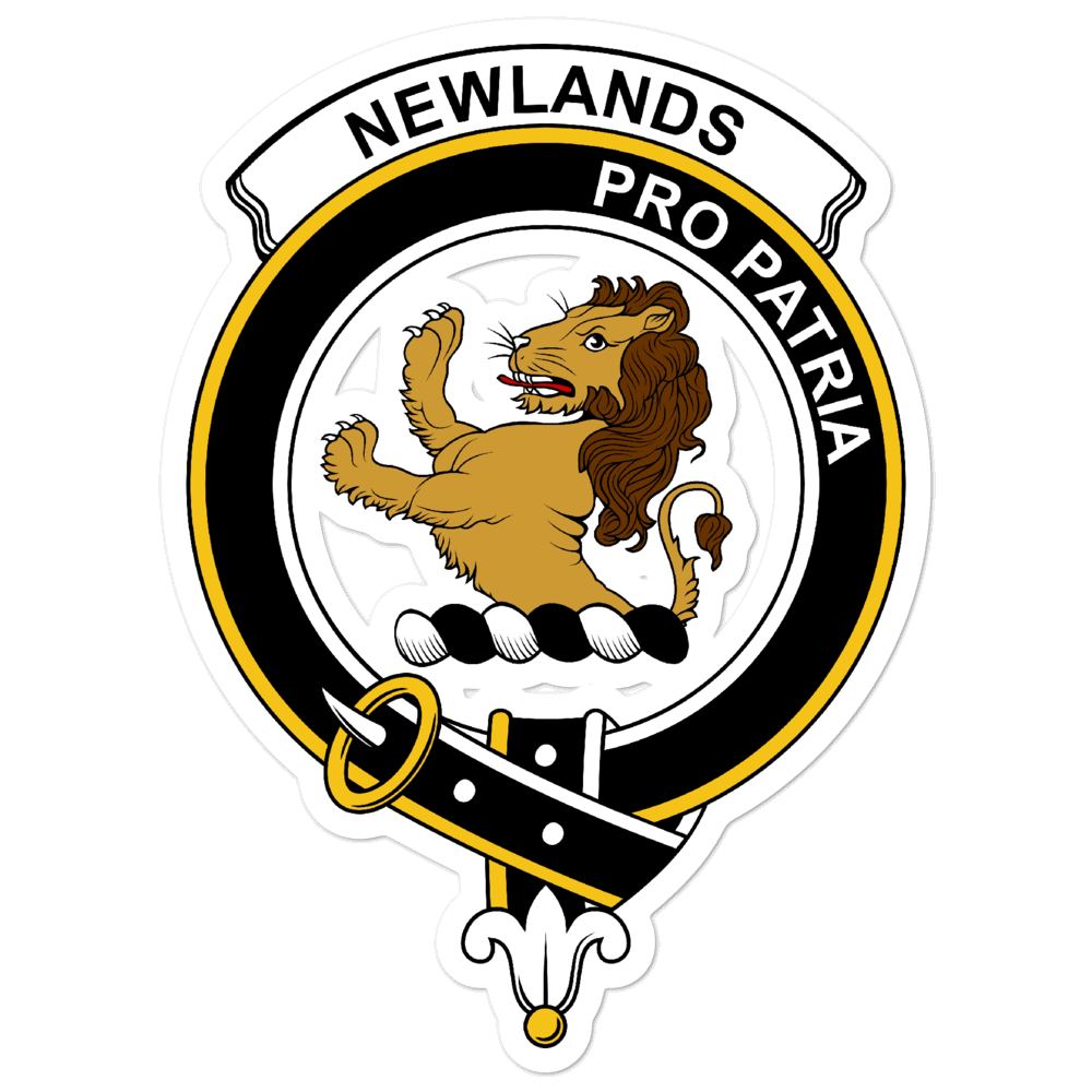 Newlands Clan Crest Vinyl Sticker