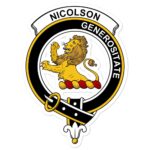 Nicolson Clan Crest Vinyl Sticker