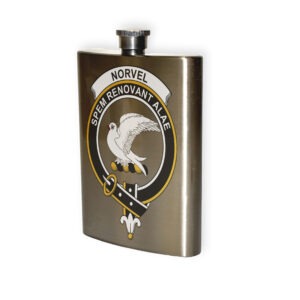Norvel (or Norvill) Clan Crest Flask.