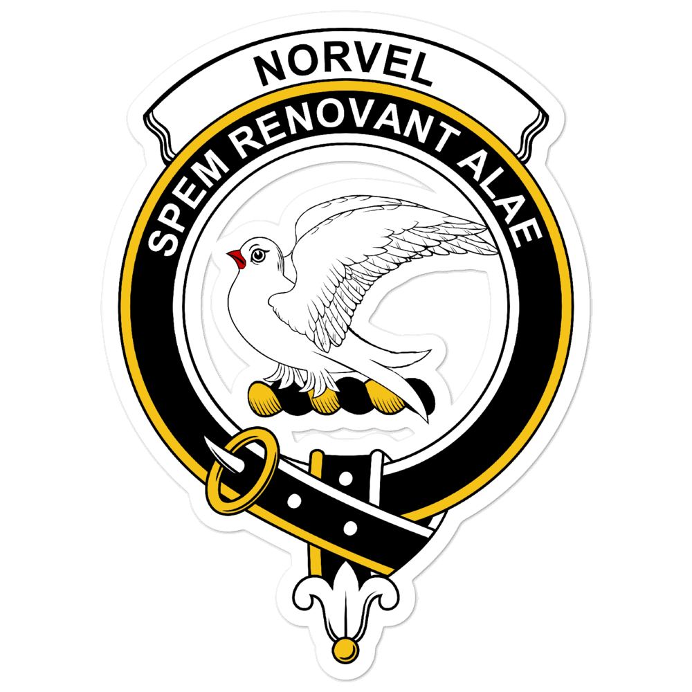 Norvel (or Norvill) Clan Crest Vinyl Sticker