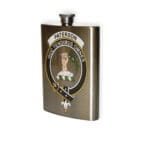 Paterson Clan Crest Flask.