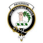 Paterson Clan Crest Vinyl Sticker