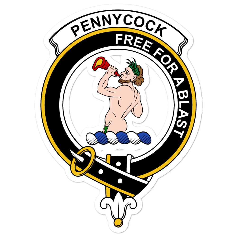 Pennycook Clan Crest Vinyl Sticker