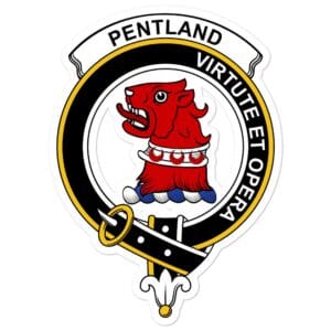 Pentland Clan Crest Vinyl Sticker