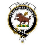 Pollock Clan Crest Vinyl Sticker