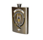 Preston Clan Crest Flask.