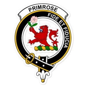 Primrose Clan Crest Vinyl Sticker
