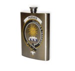 Purves Clan Crest Flask.