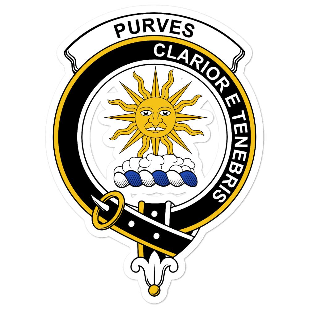 Purves Clan Crest Vinyl Sticker