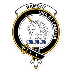 Ramsay Clan Crest Vinyl Sticker