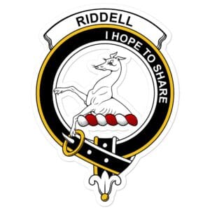 Riddell Clan Crest Vinyl Sticker