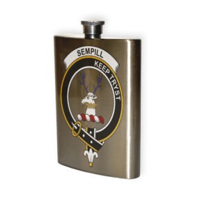 Sempill (or Semple) Clan Crest Flask.