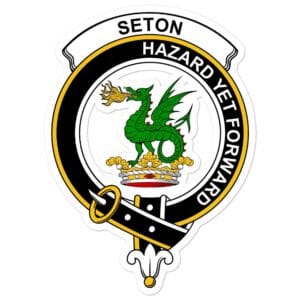 Seton Clan Crest Vinyl Sticker