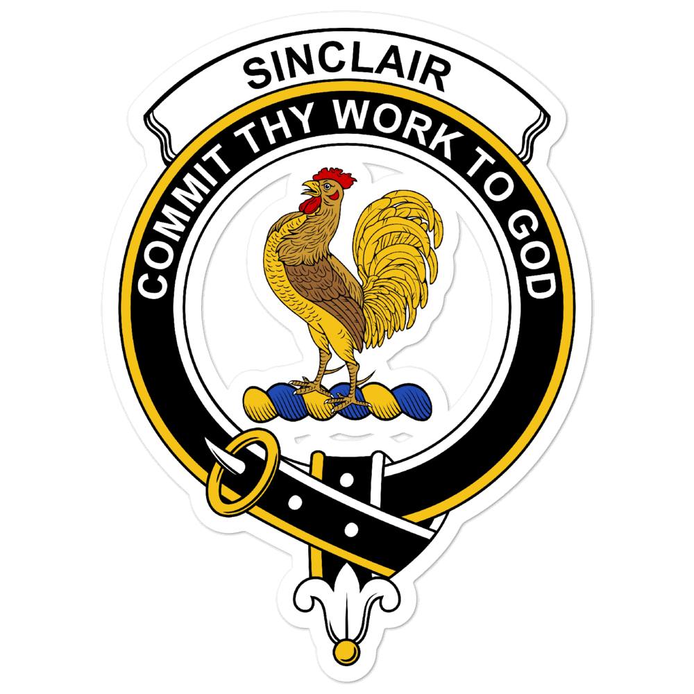 Sinclair Clan Crest Vinyl Sticker