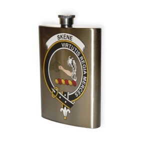 Skene Clan Crest Flask.