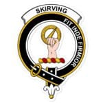 Skirving Clan Crest Vinyl Sticker