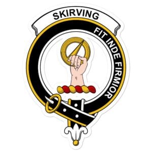 Skirving Clan Crest Vinyl Sticker