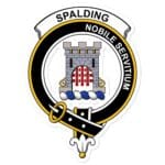 Spalding Clan Crest Vinyl Sticker
