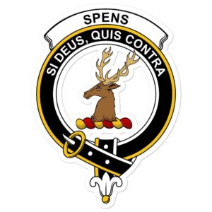 Spens (or Spence) Clan Crest Vinyl Sticker