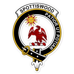 Spottiswood Clan Crest Vinyl Sticker