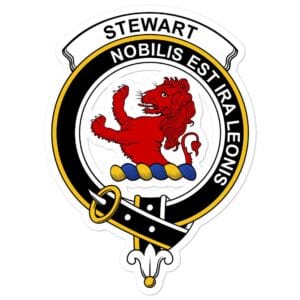 Stirling (of Cadder-Present Chief) Clan Crest Vinyl Sticker