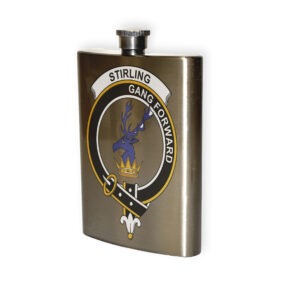 Stirling (of Keir) Clan Crest Flask.