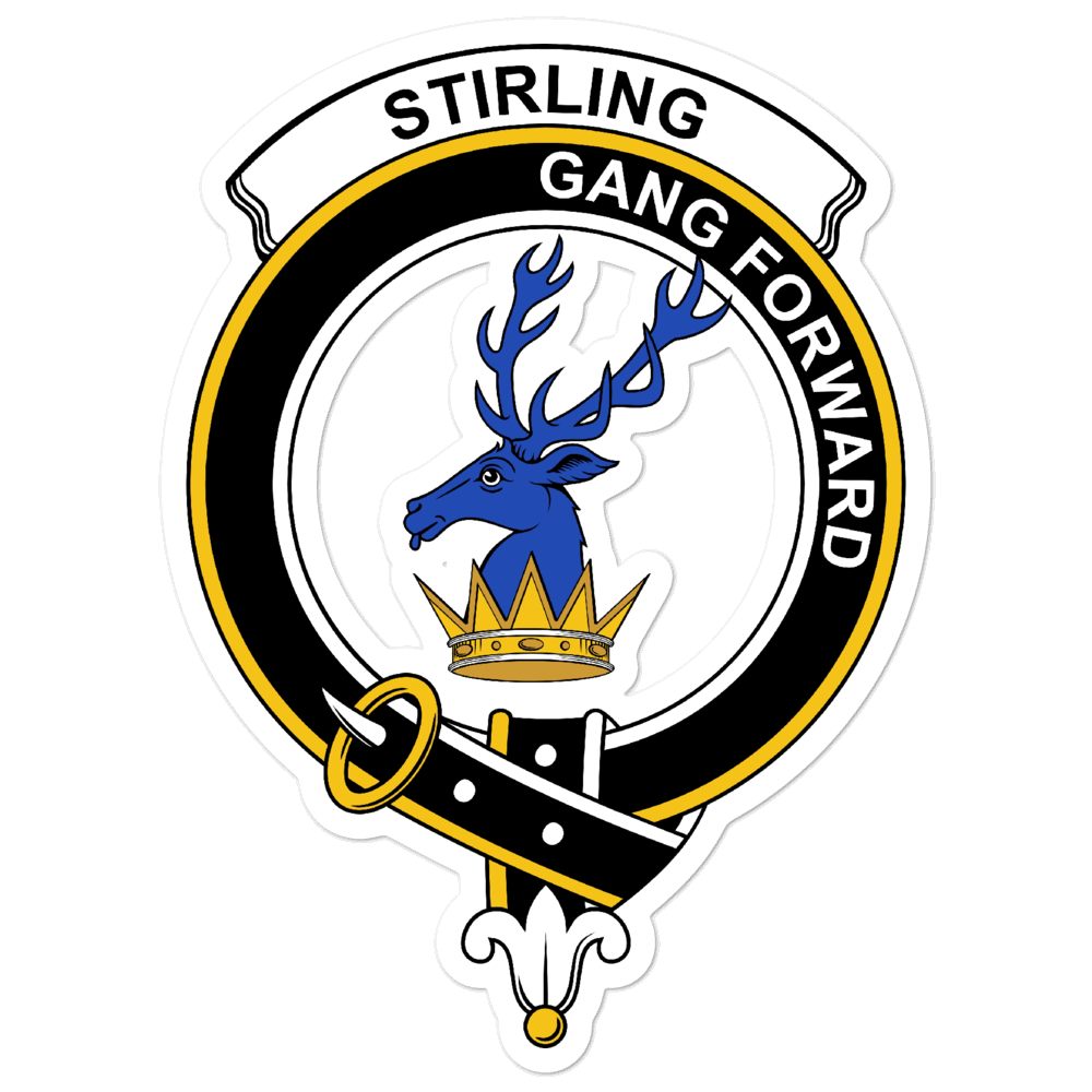 Stirling (of Keir) Clan Crest Vinyl Sticker