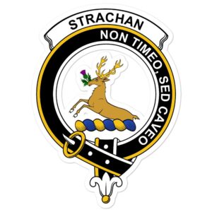 Straiton Clan Crest Vinyl Sticker