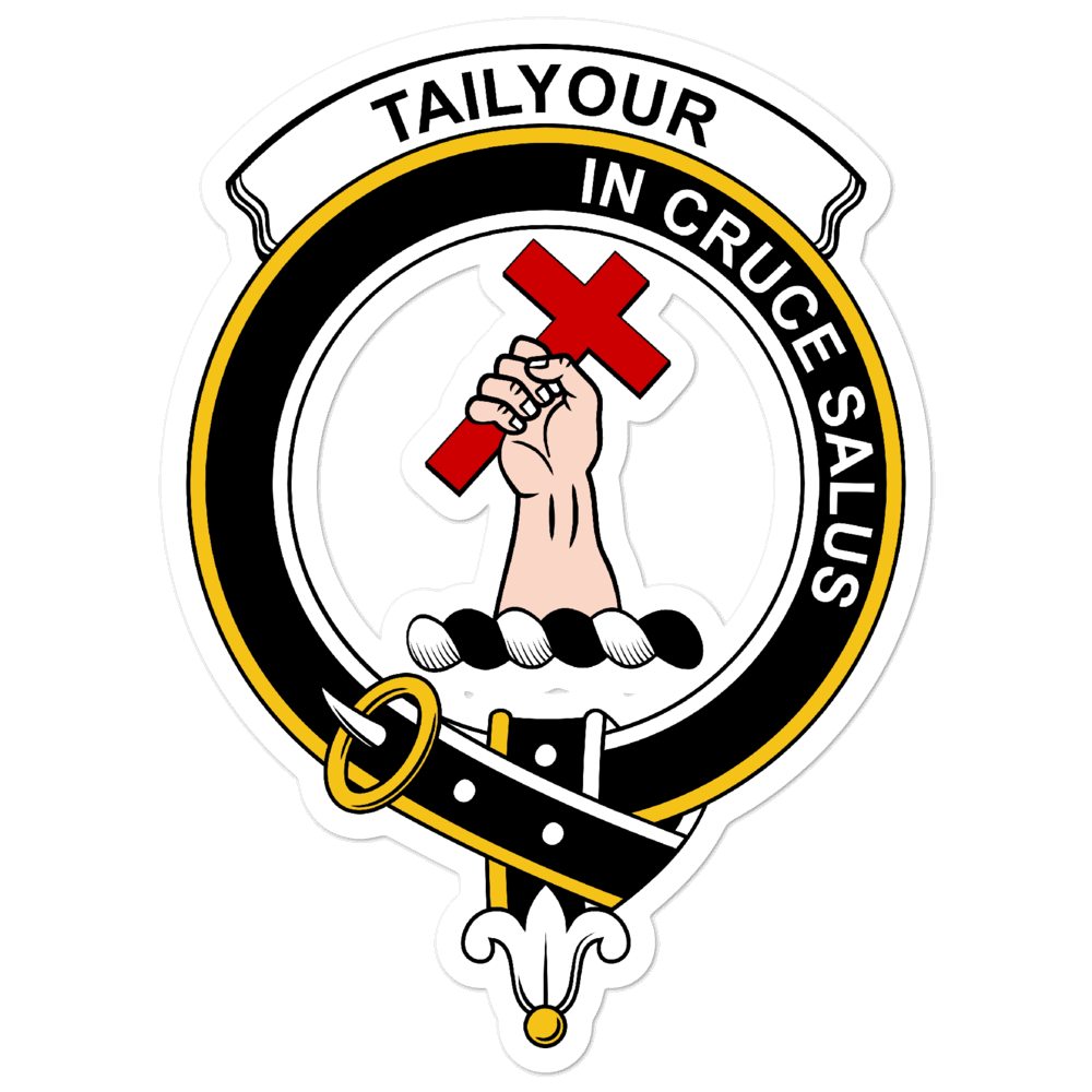 Tailyour (or Taylor) Clan Crest Vinyl Sticker