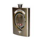Tweedie Clan Crest Flask.