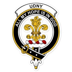 Udny Clan Crest Vinyl Sticker