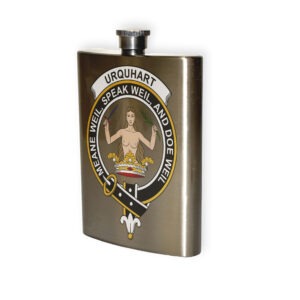 Urquhart Clan Crest Flask.