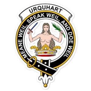 Urquhart Clan Crest Vinyl Sticker