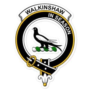 Walkinshaw Clan Crest Vinyl Sticker