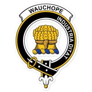 Wauchope (or Waugh) Clan Crest Vinyl Sticker