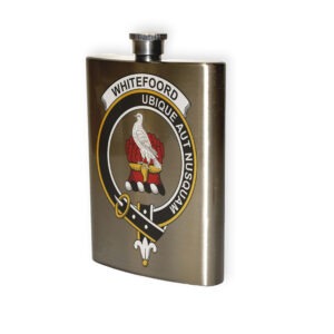 Whitefoord Clan Crest Flask.