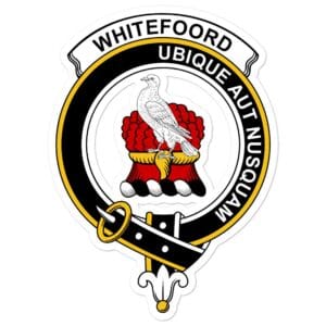Whitefoord Clan Crest Vinyl Sticker