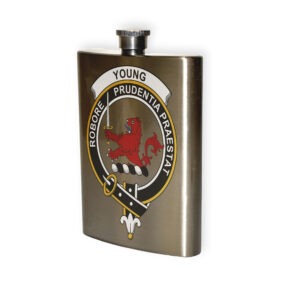 Young Clan Crest Flask.