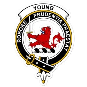 Young Clan Crest Vinyl Sticker