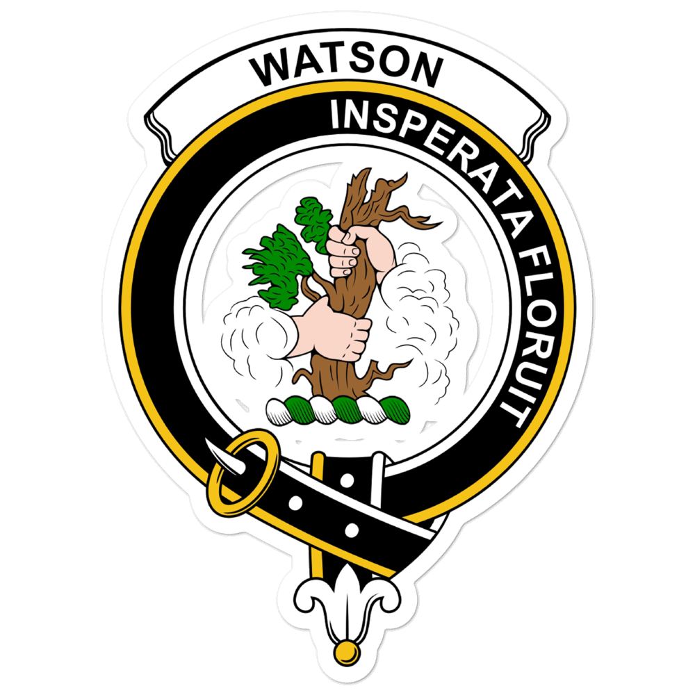 Watson Clan Crest Vinyl Sticker